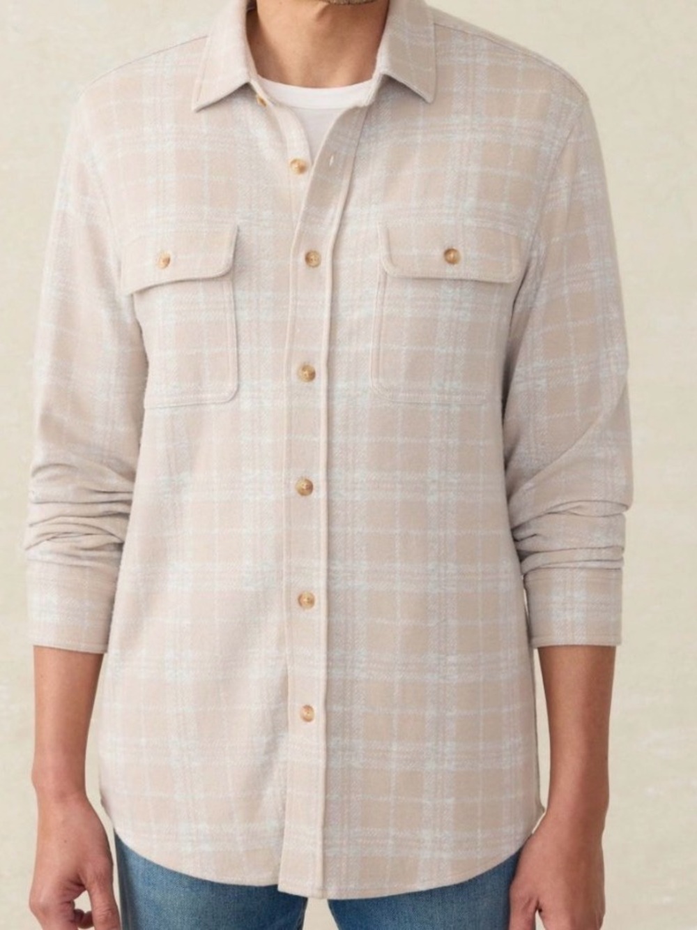 NWT Faherty Men’s Legend sweater shirt, ﻿﻿incredibly soft and stretchy knit